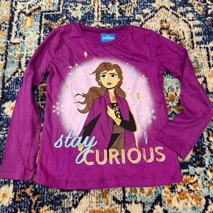 Girls Anna (Frozen) long sleeve T-shirt. Like new condition